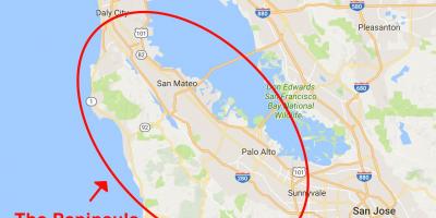 Karta za San Francisco poluostrva 