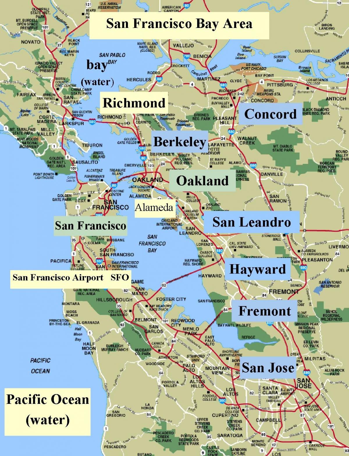 karta iz San Franciska kaliforniji