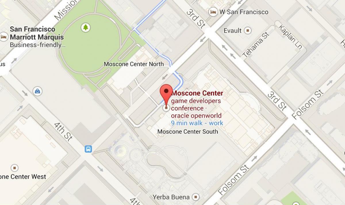 Mapa mosconea centru San Francisco
