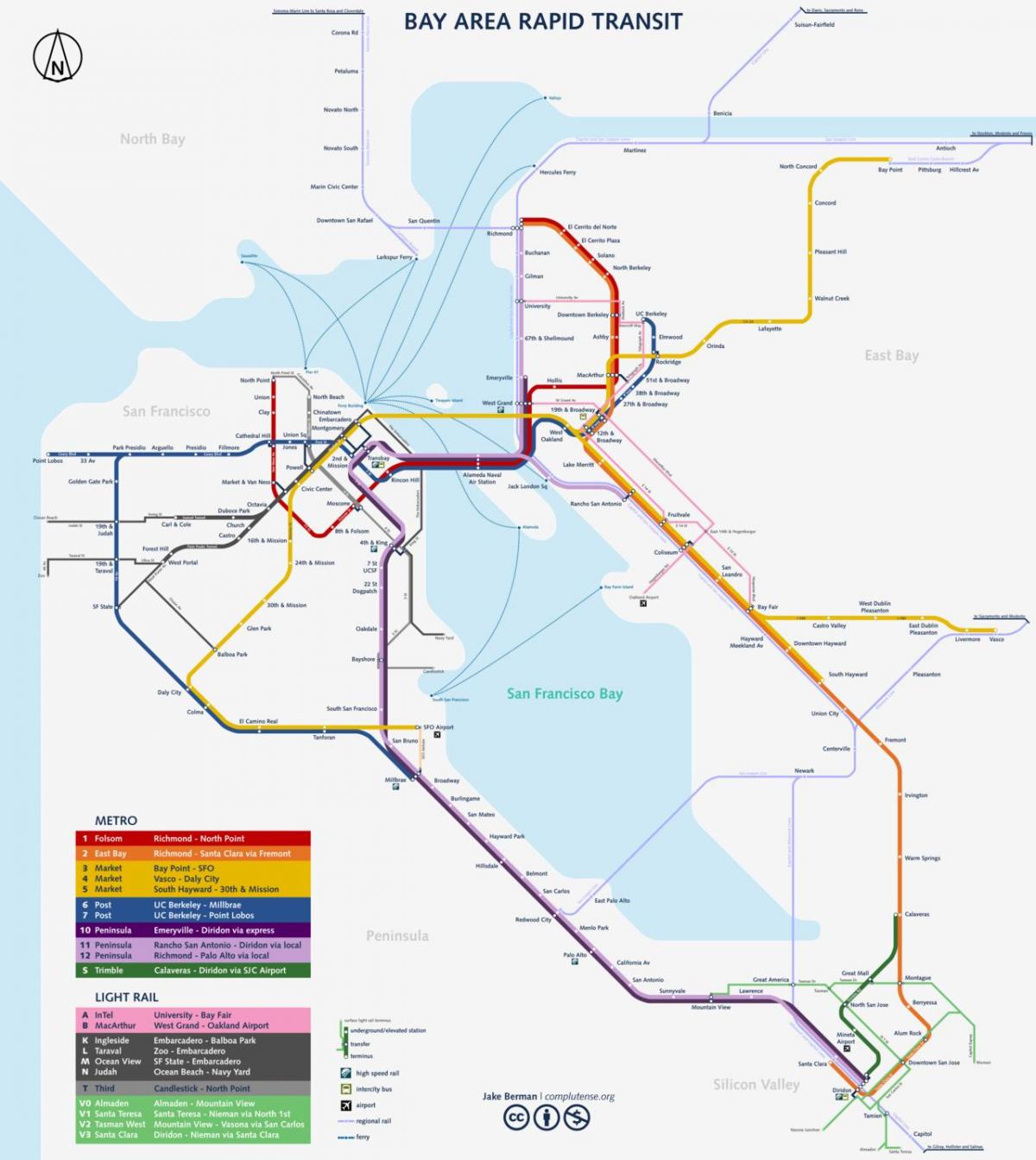 San Fran mapa metroa