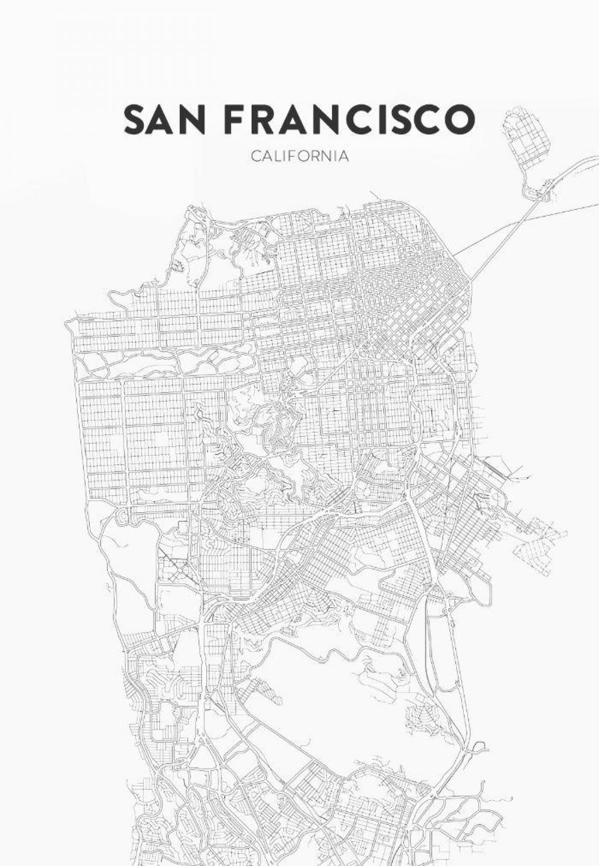 otisak mapu San Francisco