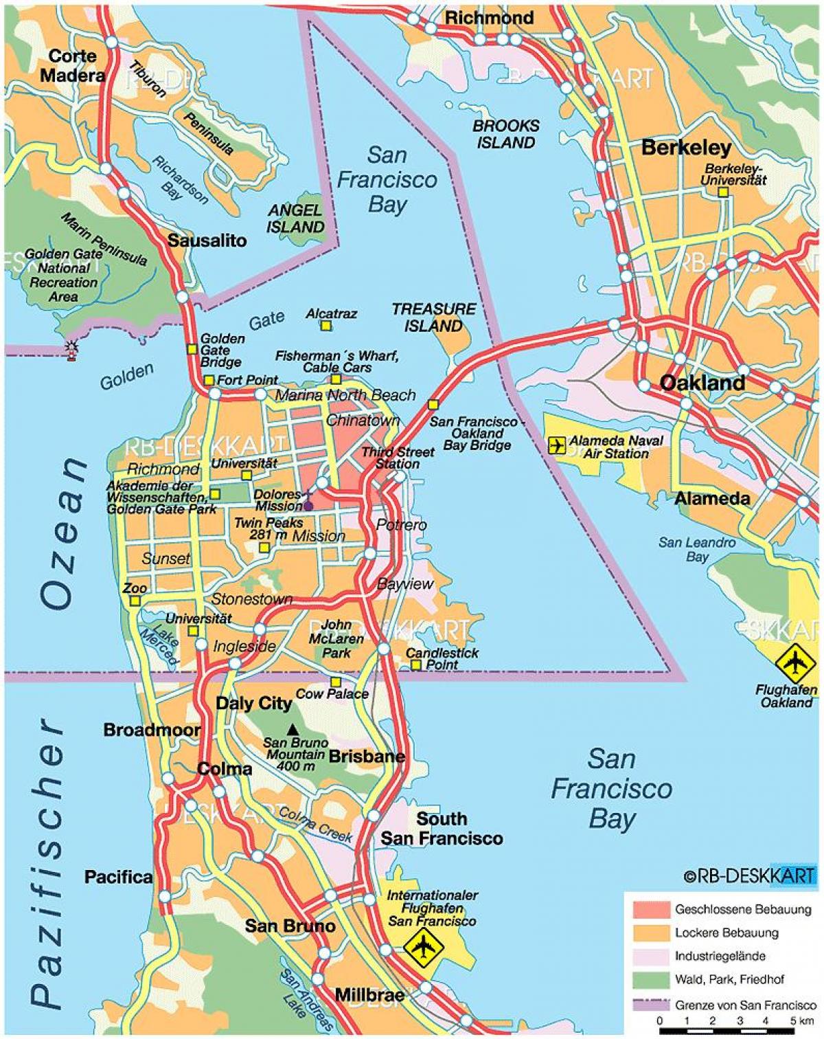 Karta za San Francisco okruga