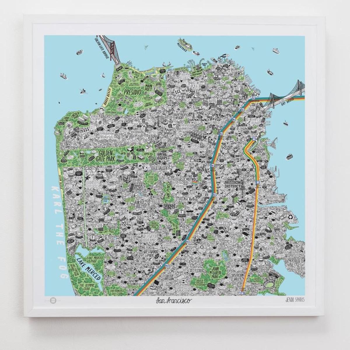 Karta za San Francisco art