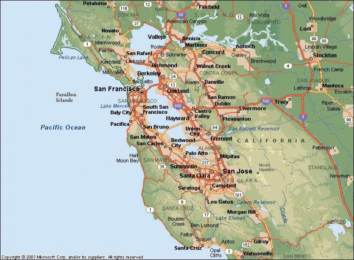 SF bay mapu