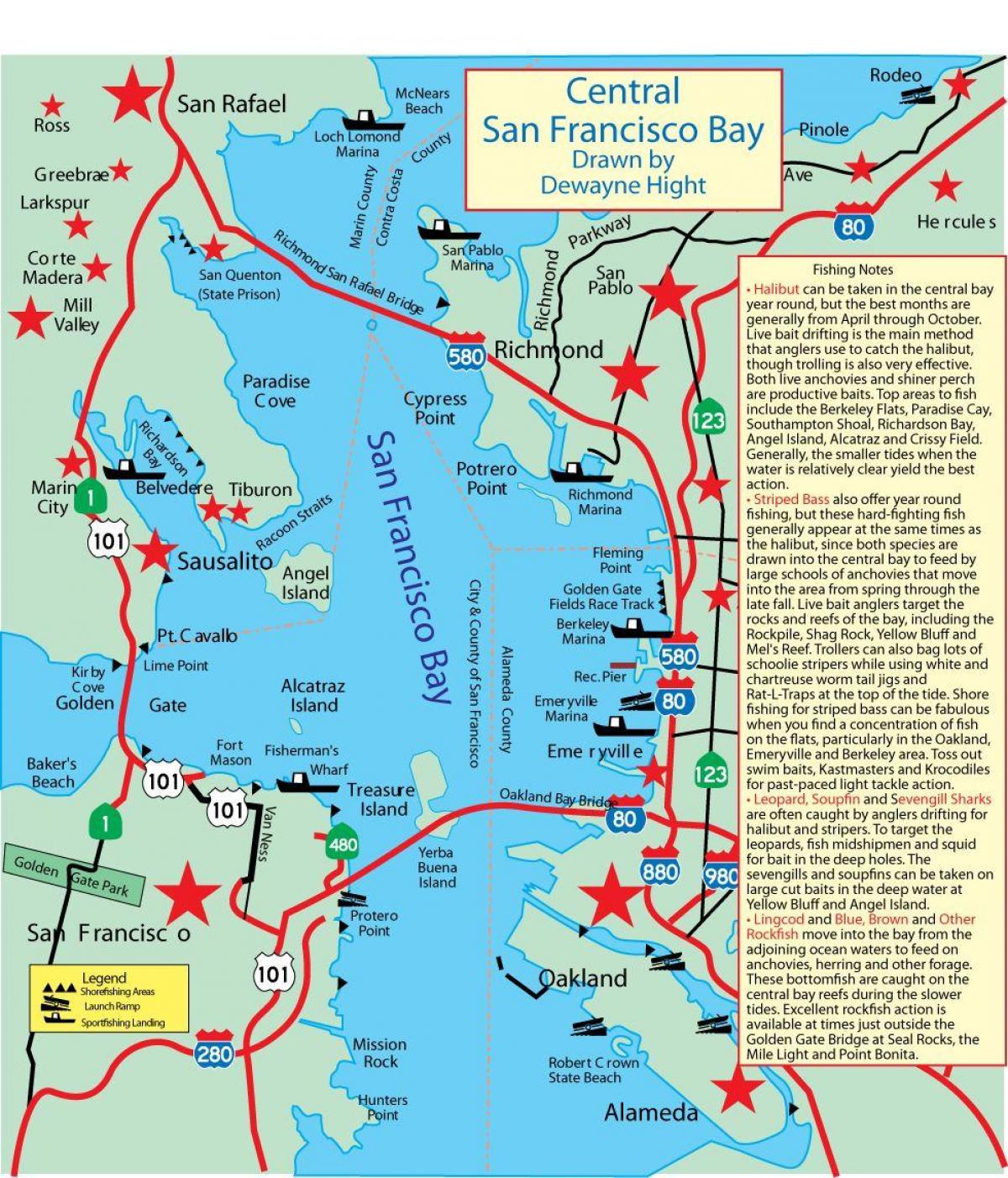 Karta za San Francisko na pecanje 