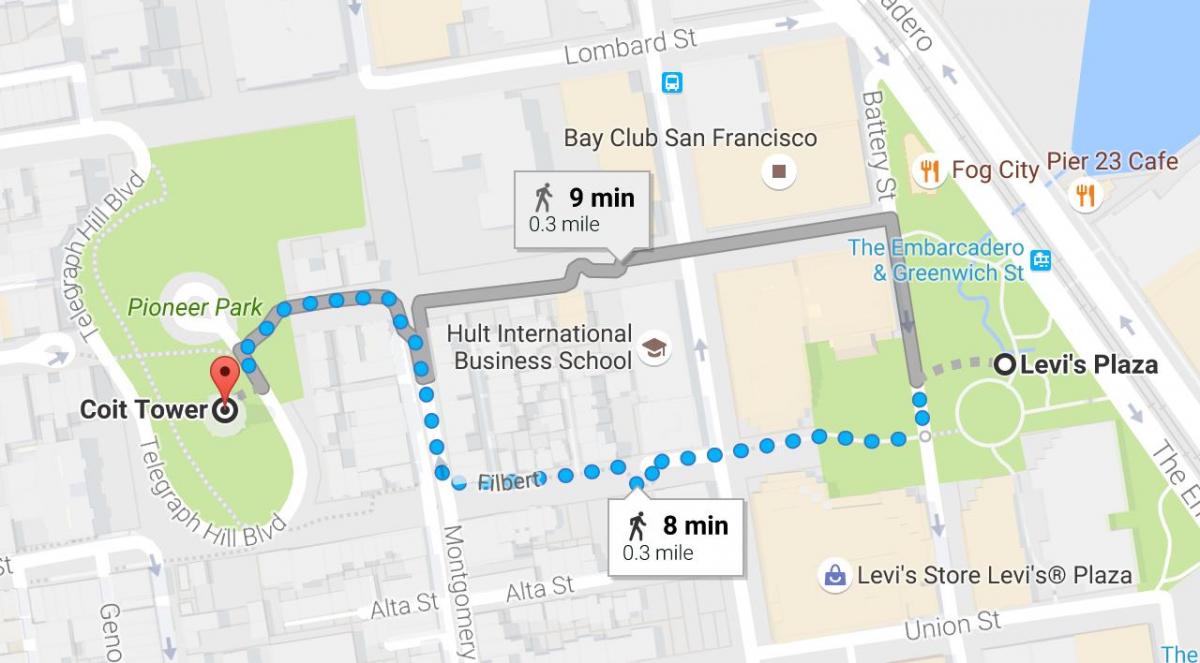 Karta za San Francisko samo uputio hoda obilazak