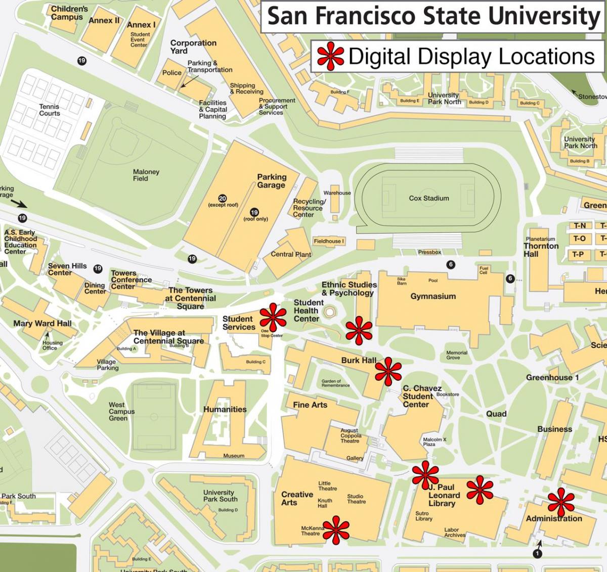San Francisco državnom univerzitetu mapu