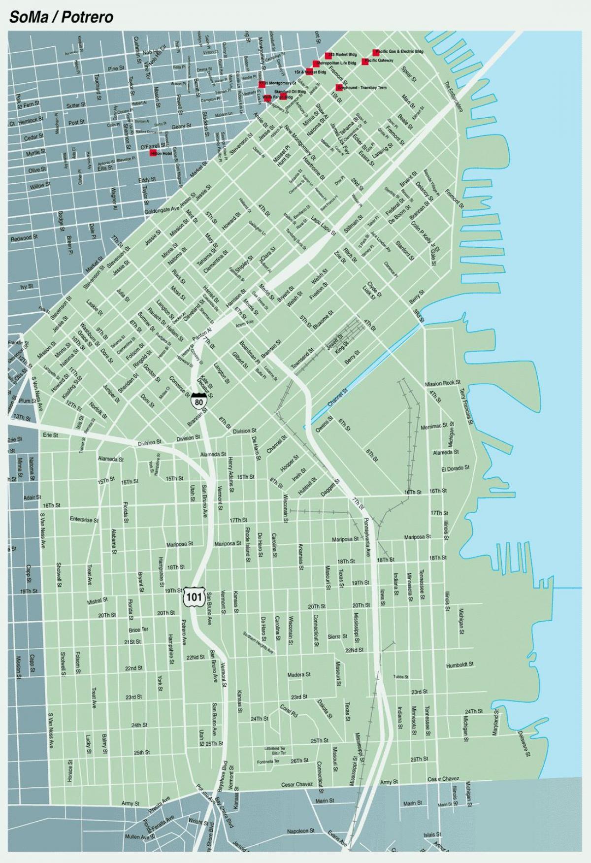 mapa soma San Francisco