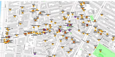 Mapa gej područje San Francisca 