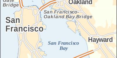 Karta za San Francisco golden gate