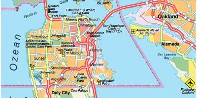Mapa na istok bay gradova