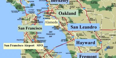 Karta iz San Franciska kaliforniji