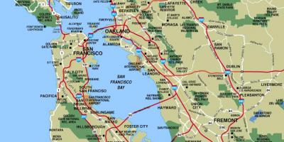 Mapa gradovima širom San Francisco