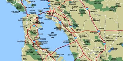 Mapa veće San Franciska