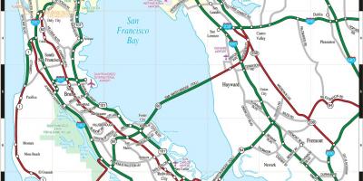 Mapa priobalno područje San Francisca