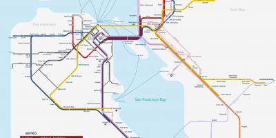 San Francisco mapa metroa