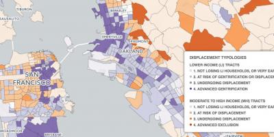 Karta za San Francisco gentrifikacije
