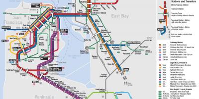 Mapi javni prevoz u San Franciscu