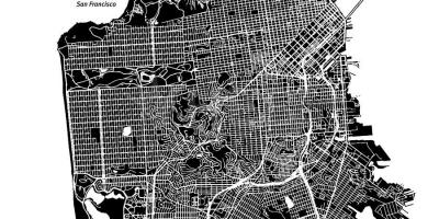 Karta za San Francisco vektor