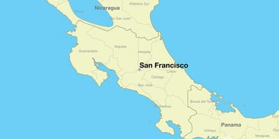 Karta za San Francisko na svijetu