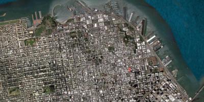 Karta za San Francisco satelit