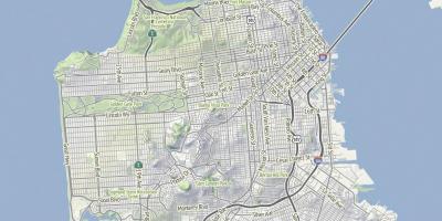 Karta za San Francisco teren