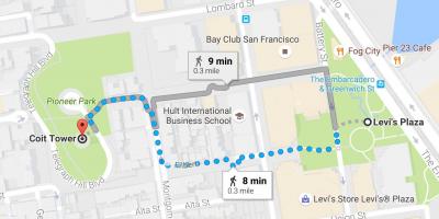 Karta za San Francisko samo uputio hoda obilazak