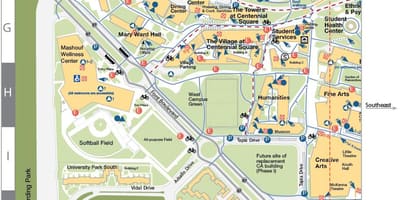 Mapa SF državnom 