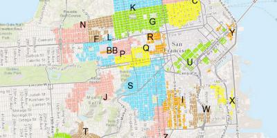 Mapa SF stambena parking